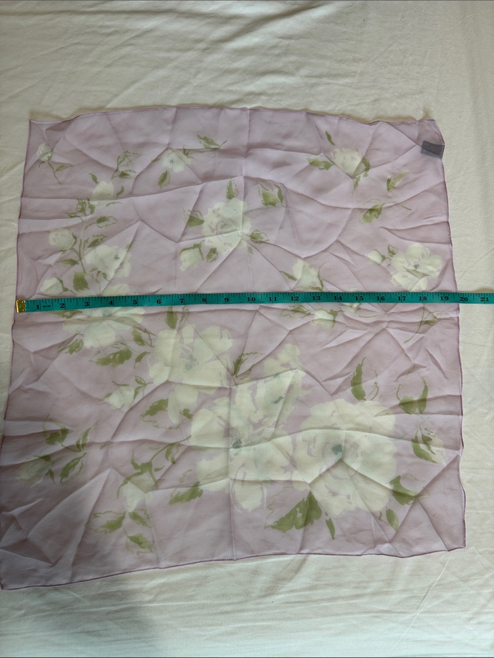 GAP Light Lavender Floral Sheer Scarf